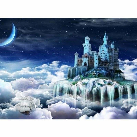 Full Drill - 5D DIY Diamond Painting Kits Dream Castle in the Cloud - NEEDLEWORK KITS