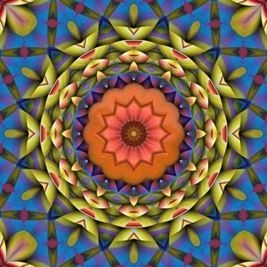 Full Drill - 5D DIY Diamond Painting Kits Canvas Colorful Abstract Mandala - NEEDLEWORK KITS