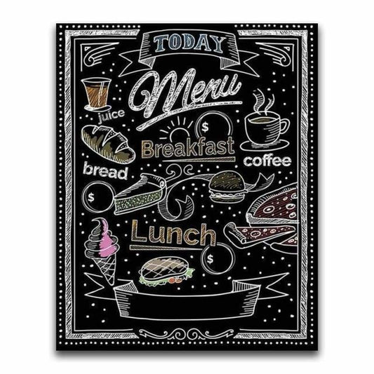 Full Square Diamond Blackboard Full Drill - 5D DIY Diamond