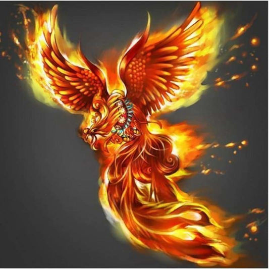 Full Drill - 5D DIY Diamond Painting Kits Fantastic Fire Phoenix - NEEDLEWORK KITS