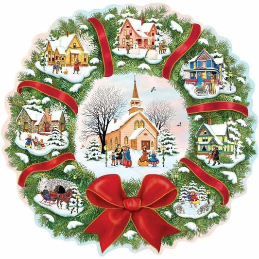 Full Square Drill Cartoon Christmas Houses Full Drill - 5D 