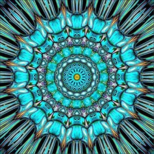 Full Square Modern Art Abstract Mandala Pattern Full Drill -