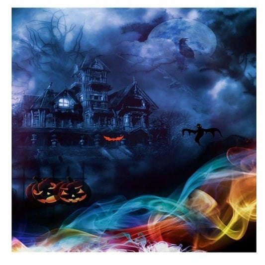 Full Drill - 5D DIY Diamond Painting Kits Halloween Horror Castle - NEEDLEWORK KITS