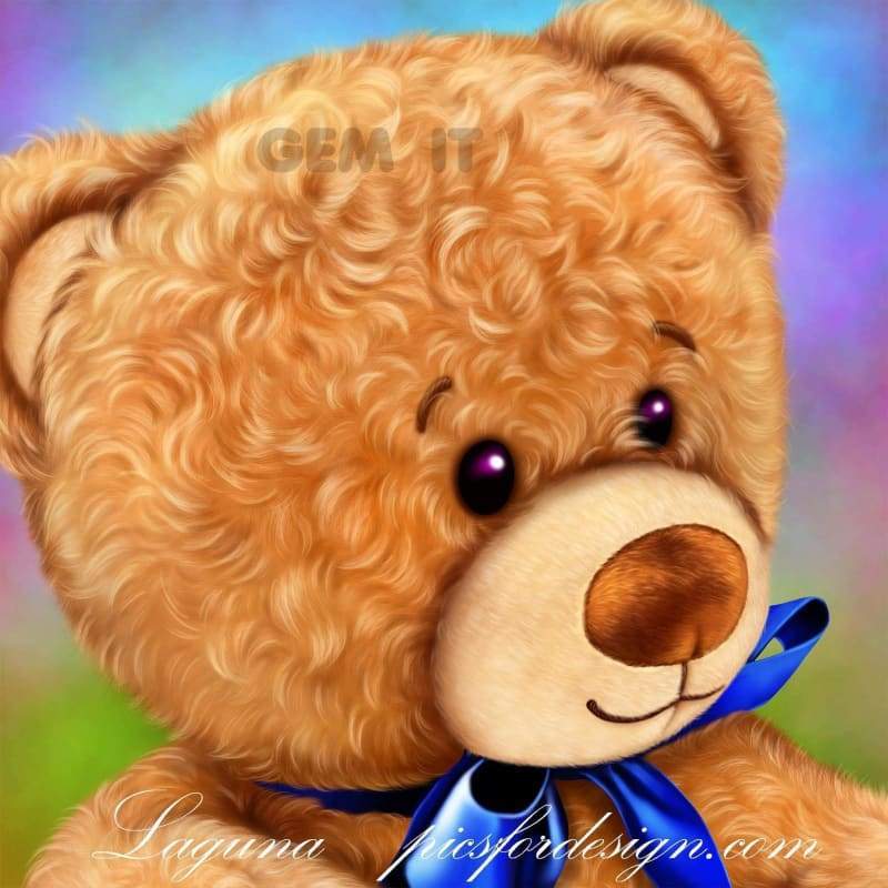 Honey Bear. Full Drill Diamond Painting - Full Drill Diamond