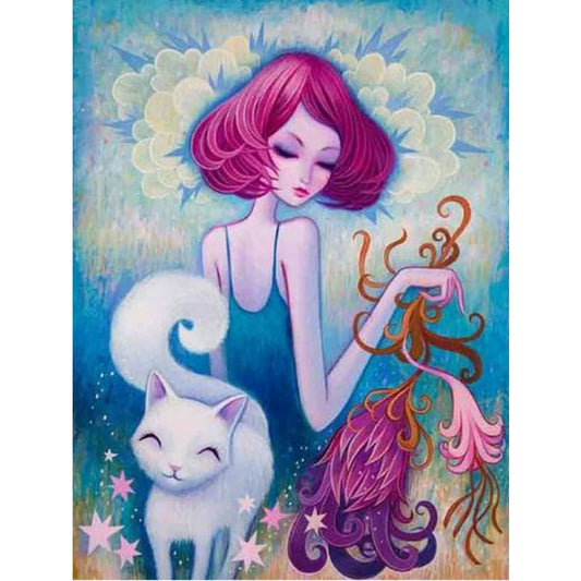 Hot Sale Cartoon Girl Full Diamond Full Drill - 5D Diy