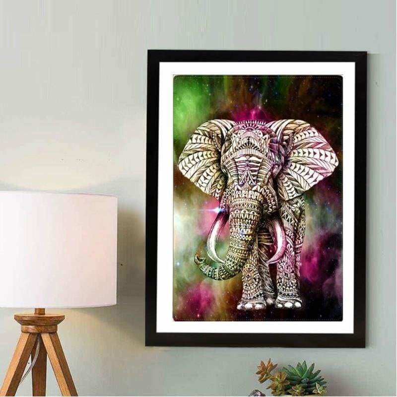 Full Drill - 5D DIY Diamond Painting Kits Colorful Elephant - NEEDLEWORK KITS