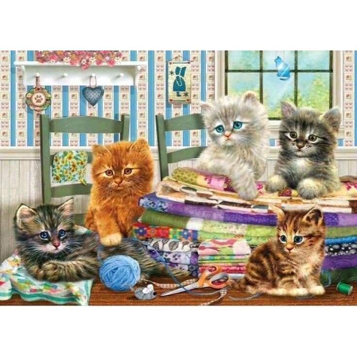 Kittens (2) - Full Drill Diamond Painting - Special Order - 