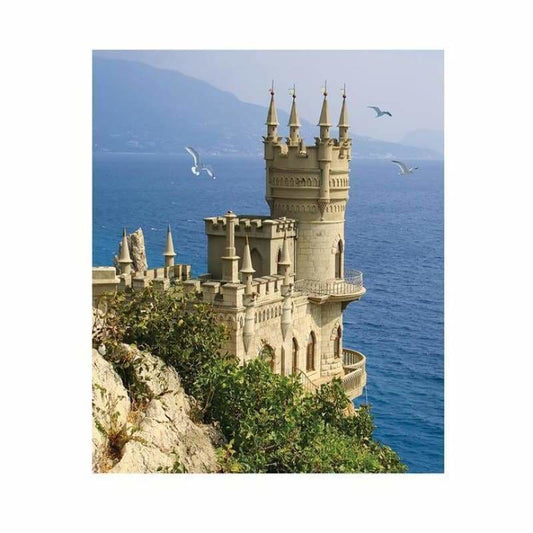 Landscape Seaside Castle Full Drill - 5D Diamond Painting
