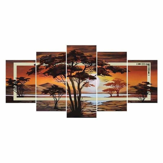 Full Drill - 5D DIY Diamond Painting Kits Multi Panel Nature Tree - NEEDLEWORK KITS