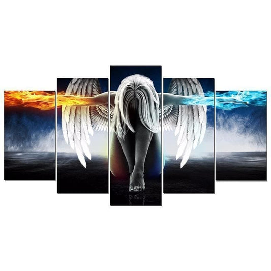 Large Size 5pcs Angel Wings Multi Panel Full Drill - 5D Diy