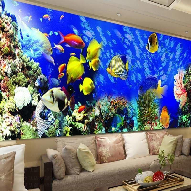 Large Size Colorful Ocean Fish Full Drill - 5D Diy Diamond 