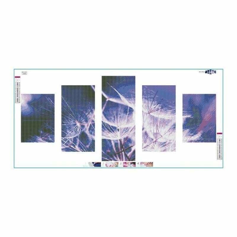 Full Drill - 5D DIY Diamond Painting Kits Multi Panel Dandelion - NEEDLEWORK KITS