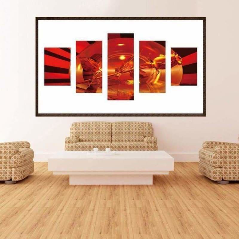 Full Drill - 5D DIY Diamond Painting Kits Multi Panel Dream Rose - NEEDLEWORK KITS