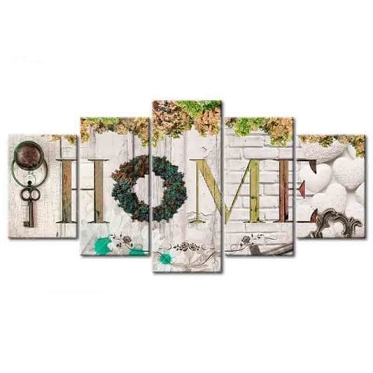 Large Size Multi Panel Sweet Wall Decor Full Drill - 5D Diy