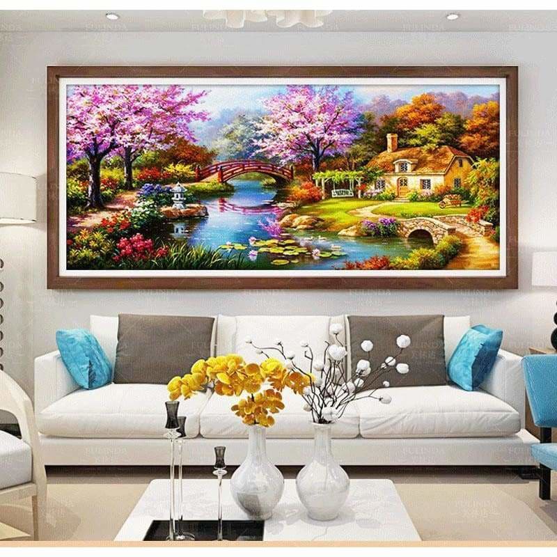 Large Sizes Wall Decor Landscape Nature Full Drill - 5D Diy 