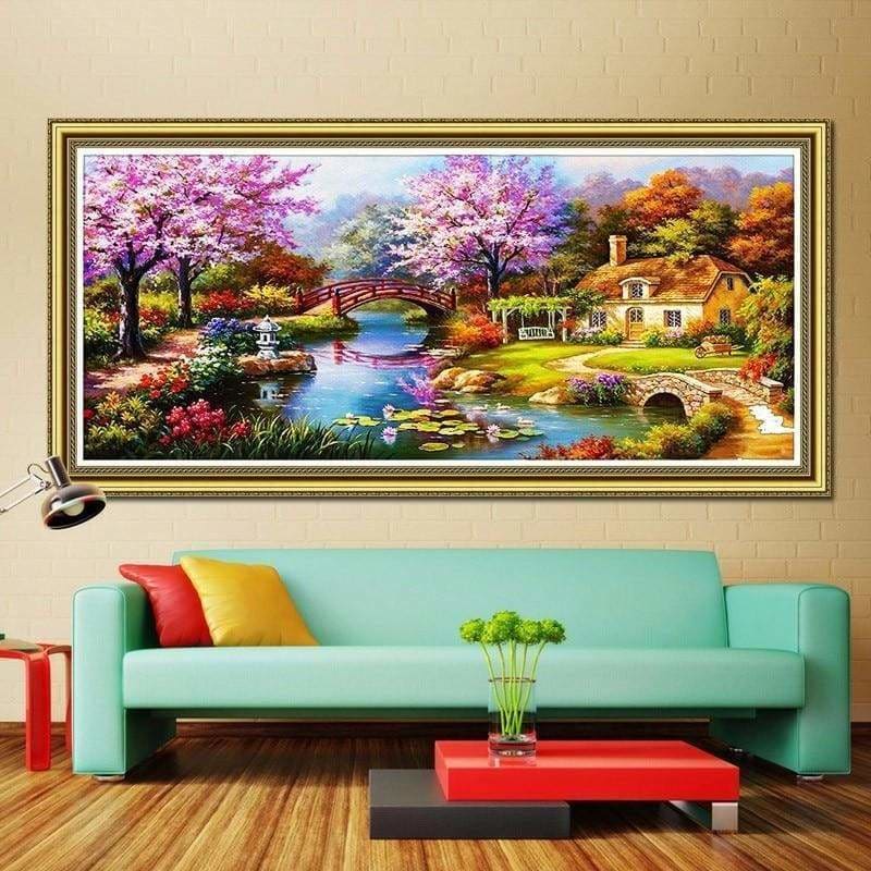 Large Sizes Wall Decor Landscape Nature Full Drill - 5D Diy 