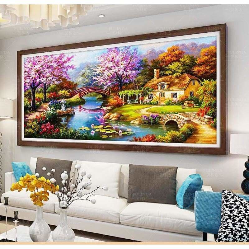 Large Sizes Wall Decor Landscape Nature Full Drill - 5D Diy 