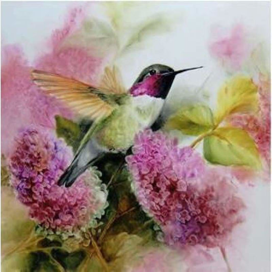 Full Drill - 5D DIY Diamond Painting Kits Watercolor Love Bird Flowers - NEEDLEWORK KITS