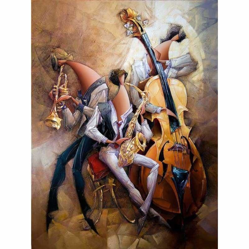 Full Drill - 5D DIY Diamond Painting Kits Abstract Music Guitarist - NEEDLEWORK KITS