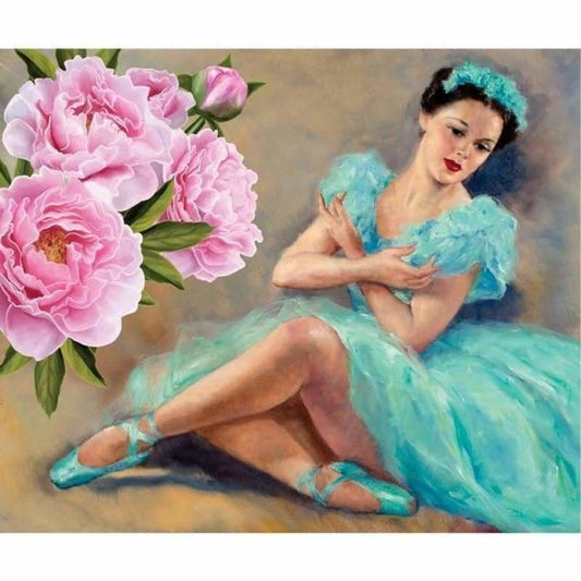 Modern Art Beauty And Flowers Full Drill - 5D Diy Diamond