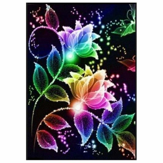 Modern Art Color Abstract Flowers Full Drill - 5D Diy Full 