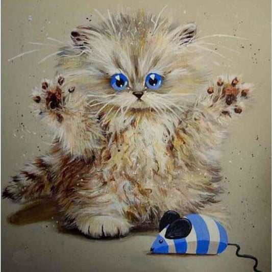 Modern Art Funny Cats Full Drill - 5D DIY Diamond Painting