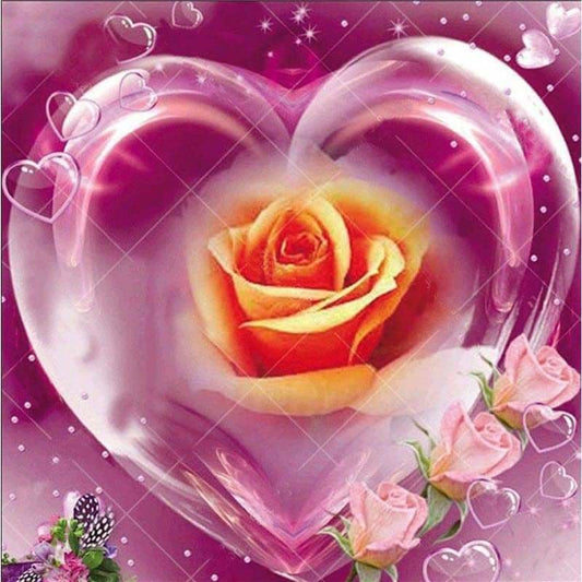 Modern Art Heart Flower Full Drill - 5D Diy Embroidery