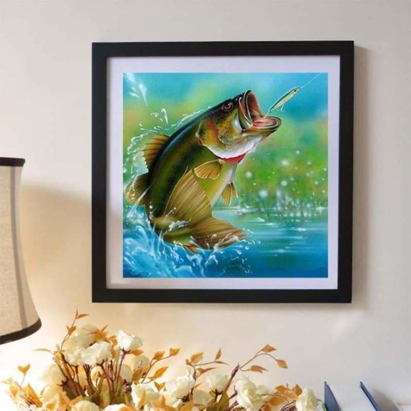 Full Drill - 5D DIY Diamond Painting Kits Cartoon The Baiting Fish - NEEDLEWORK KITS