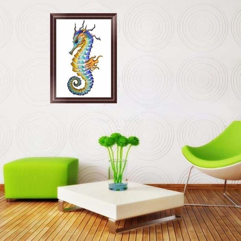 Full Drill - 5D DIY Diamond Painting Kits Cartoon Seahorse - NEEDLEWORK KITS