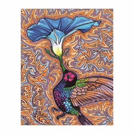 Full Drill - 5D DIY Diamond Painting Kits Artistic Bird Flower - NEEDLEWORK KITS