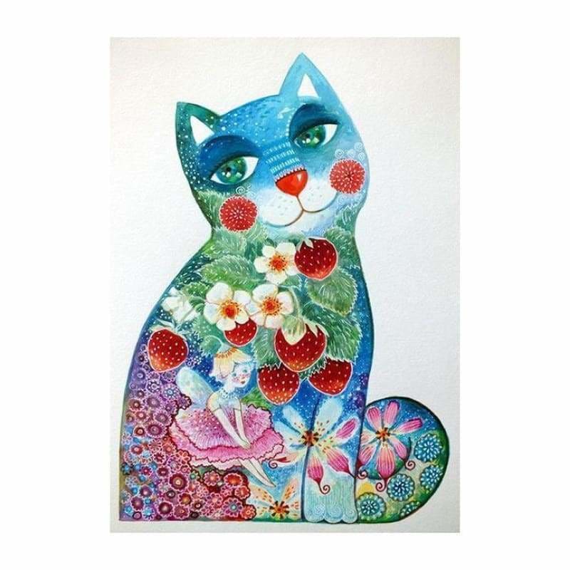 Modern Art Style Cat Full Drill - 5D Diy Diamond Painting 