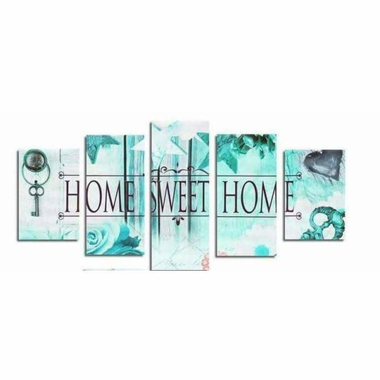 Modern Art Sweet Home Multi Panel Full Drill - 5D Diy