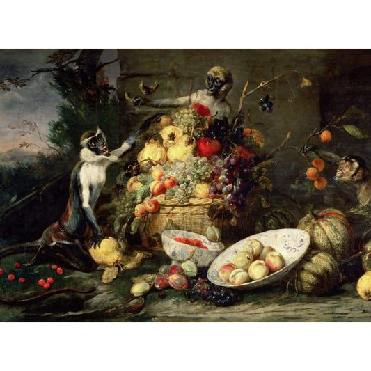 Monkeys And Fruit - Full Drill Diamond Painting - Special