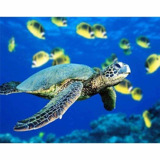 Full Drill - 5D DIY Diamond Painting Kits Mosaic Turtle in the Sea - NEEDLEWORK KITS