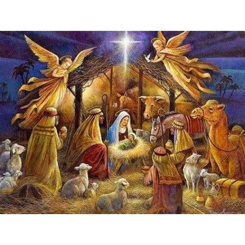 Nativity Scene - Full Drill Diamond Painting - NEEDLEWORK KITS