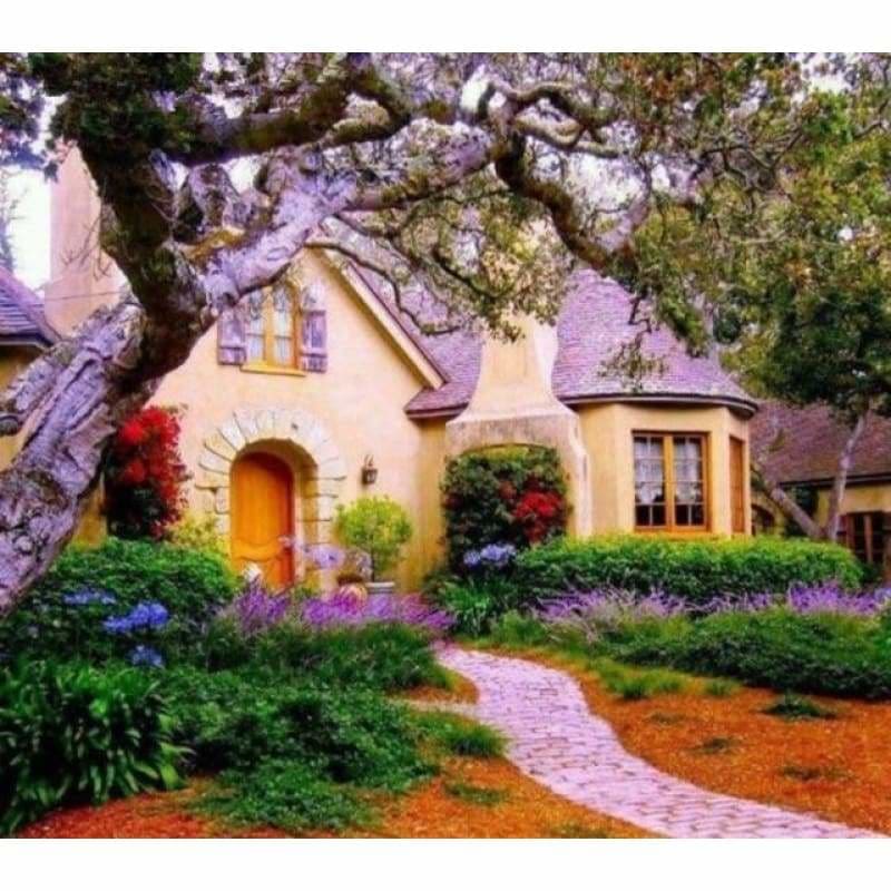 Full Drill - 5D DIY Diamond Painting Kits Landscape Cottage Picture - NEEDLEWORK KITS