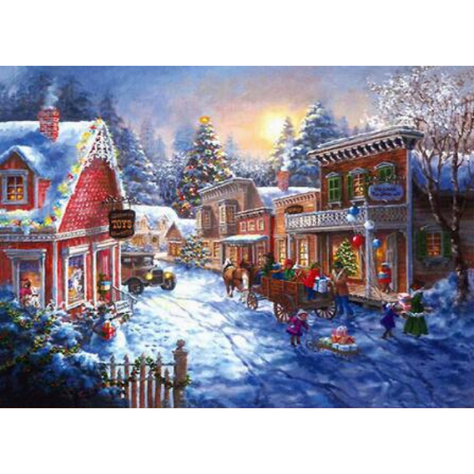 Full Drill - 5D DIY Diamond Painting Kits Winter Christmas Town - NEEDLEWORK KITS