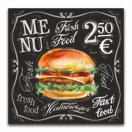 New Arrival Square Drill Blackboard Hamburger Full Drill -