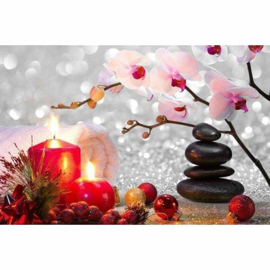 New Cheap White Flower Full Drill - 5D Diy Diamond Painting