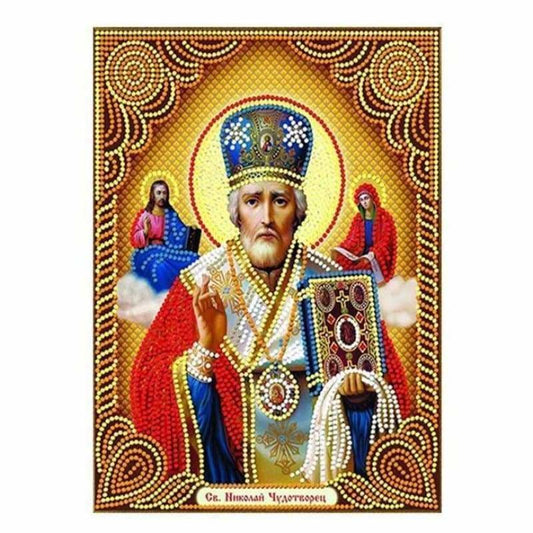 New Christian Portrait Full Drill - 5D Diy Embroidery Diamond Painting Kits QB8087 - NEEDLEWORK KITS
