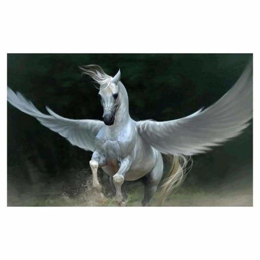 Full Drill - 5D DIY Diamond Painting Kits Fantasy Flying White Horse - NEEDLEWORK KITS