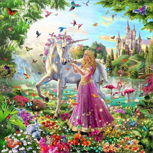 New Hot Sale Castle Unicorn Full Drill - 5D Diamond Painting