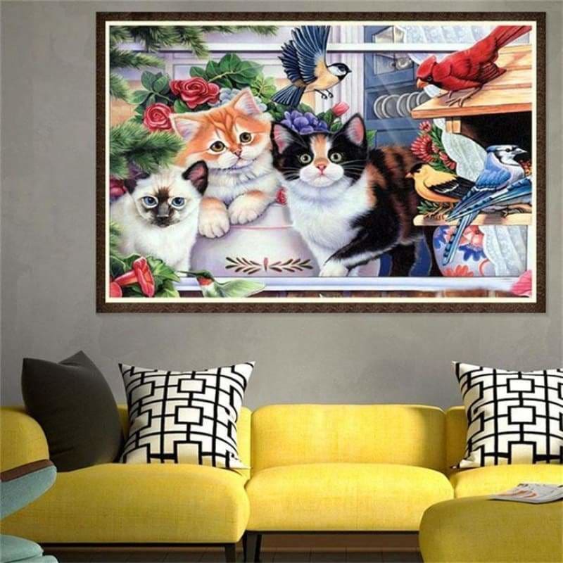 New Hot Sale Cat Full Drill - 5D Diy Diamond Painting Kits 