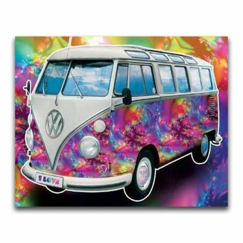 New Hot Sale Colorful Bus Full Drill - 5D Diy Kits Diamond 
