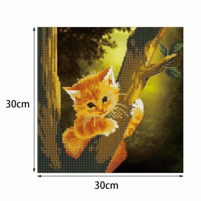 New Hot Sale Cute Cat Picture Full Drill - 5D Diy Diamond 