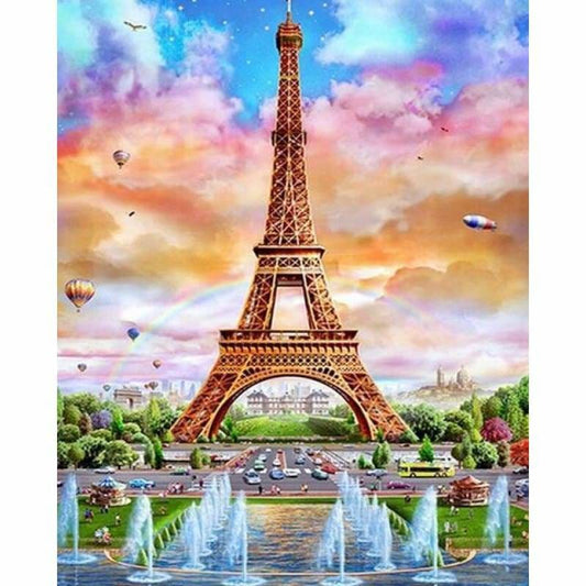 New Hot Sale Eiffel Tower Picture Diy Full Drill - 5D