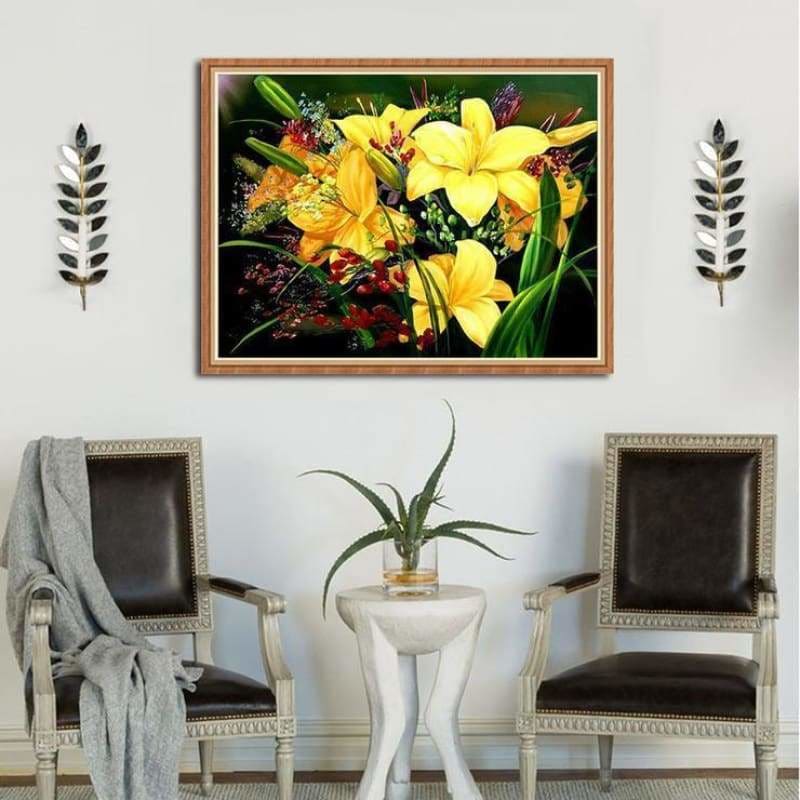 New Hot Sale Full Drill - 5D Diy Diamond Painting Flowers 