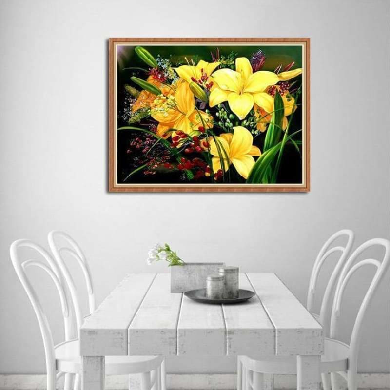 New Hot Sale Full Drill - 5D Diy Diamond Painting Flowers 