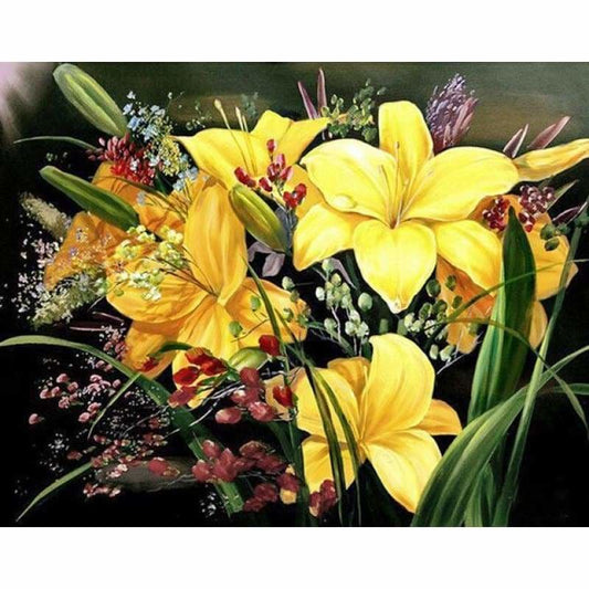 New Hot Sale Full Drill - 5D Diy Diamond Painting Flowers