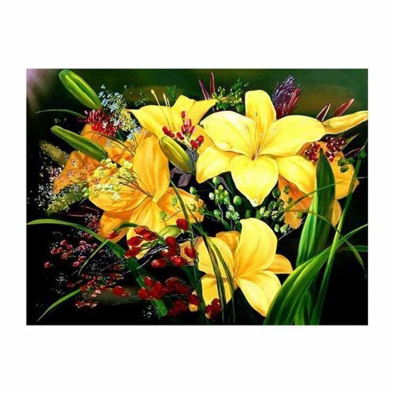 New Hot Sale Full Drill - 5D Diy Diamond Painting Flowers 